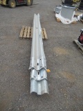 (6) SECTIONS OF GALVANIZED GUARD RAIL