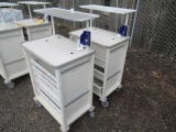 (2) PLASTIC MEDICAL CARTS