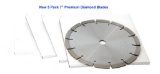 (5) 7'' PREMIUM DIAMOND BLADES