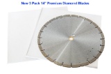 3 PIECE 14'' PREMIUM DIAMOND BLADES