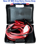 25' 800 AMP EXTRA HEAVY DUTY BOOSTER CABLES