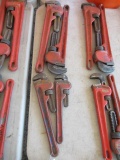 (2) 18'', (1) 12'', (1) 10'' RIDGID PIPE WRENCHES