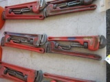 (2) 18'', (2) 14'' RIDGID PIPE WRENCHES