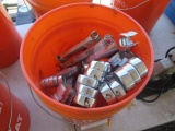 BUCKET W/ ASSORTED COMBINATION WRENCHES