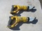 (2) DEWALT DCS494 14 GAUGE SWIVEL HEAD SHEARS IN TOOL BAGS (NO BATTERIES OR CHARGER)