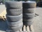 (10) ASSORTED TIRES, (6) ON WHEELS, (4) TIRES ONLY