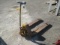 BARRETT ELECTRONICS CORP PALLET JACK CAPACITY 3000 LBS