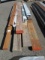 LOT OF 2'' X 4'' X ASSORTED LENGTH PRESSURE TREATED BOARDS & ASSORTED BEAMS