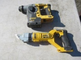 DEWALT DCH273 20V 1'' BRUSHLESS ROTARY HAMMER IN CASE (NO BATTERY OR CHARGER) & DEWALT DCS494 14