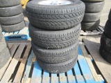 (4) MASTERCRATT COUSER STR 245/75R15 TIRES ON 5 LUG FORD WHEELS