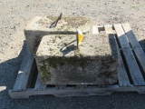 (2) CEMENT ANCHOR POINT BLOCKS WITH REBAR HANDLE