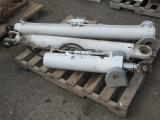 (2) PALLETS W/ (6) ASSORTED HYDRAULIC CYLINDERS