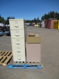 5 DRAWER FILE CABINET & 2 DRAWER FILE CABINET