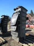 (5) ROLLING PLASTIC RECYCLE BINS