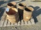 (4) OAK MINI BARRELS W/DISSTON USA SAAW