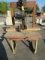 IRVINGTON MACHINE WORK TABLE SAW/MITER SAW, W/WAGNER ELECTRIC CORPORATION , ELECTRIC MOTOR, 110