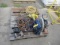 CUT-OFF SAW, JUMP BOX, STUD WELDER, JUMPER CABLE, 20V PORTER CABLE W/ CHARGER AND BATTERIES