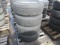 (4) GOODYEAR WRANGLER 275/65R18 TIRES ON 6 LUG FORD WHEELS