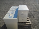 4 DRAWER FILING CABINET, & 2 DRAWER FILING CABINET