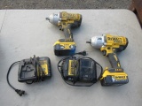 (2) DEWALT 20V 1/2