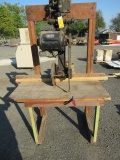 IRVINGTON MACHINE WORK TABLE SAW/MITER SAW, W/WAGNER ELECTRIC CORPORATION , ELECTRIC MOTOR, 110