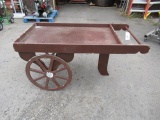 DISPLAY PROP-WOODEN WHEEL BARROW