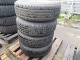 (4) BRIDGESTONE DUCLERS 255/70R18 TIRES ON 5 LUG WHEELS