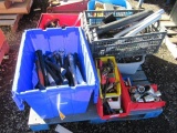 PALLET OF ASSORTED TOOLS-HAMMERS, SOCKETS, BOX CUTTERS, DRILL BITS, & ALLEN WRENCHES