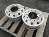 (2) 10 LUG TRUCK WHEELS 20''