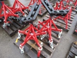 (2) V-HEAD ROLLER PIPE STANDS