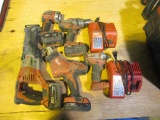 ASSORTED MILWAUKEE M18 CORDLESS TOOLS - (2) RECIPROCATING SAWS, DRILLS, 1/4'' IMPACT DRIVER,