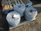 (3) ROLLS OF BARBED WIRE