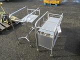 (2) STAINLESS STEEL CARTS