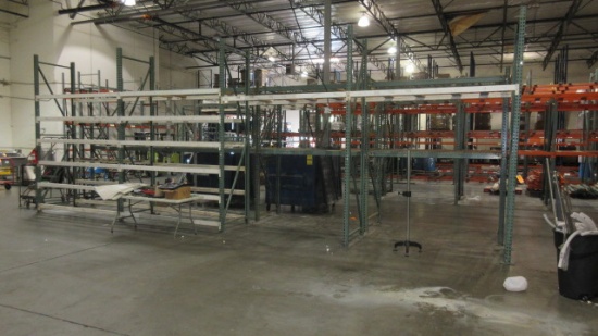 PALLET RACKING - (5) 3'6'' X 12' UPRIGHTS & 7' CROSS ARMS