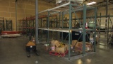 PALLET RACKING - (9) 3'8'' X 12' UPRIGHTS & 8' CROSS ARMS
