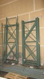 (11) PALLET RACKING UPRIGHTS - 10 @ 10' TALL & 1 @ 12' TALL