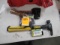 ESTWING SPORTSMANS AXE, DEWALT 21OZ HAMMER, & CHAINMATE SURVIVAL SAW