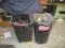 (2) RUBBERMAID 45 GALLON TRASH CANS