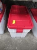 (3) STERILITE PLASTIC TOTES W/LIDS