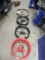 (4) ASSORTED MOTORCYCLE WHEELS