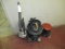 ASSORTED VACUUMS & STOOL