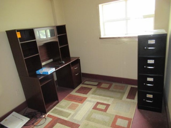DESK & FILE CABINET