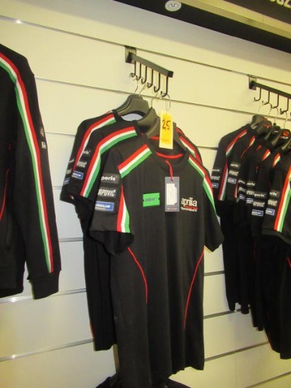 (4) ASSORTED SIZE APRILIA RACING SHIRTS