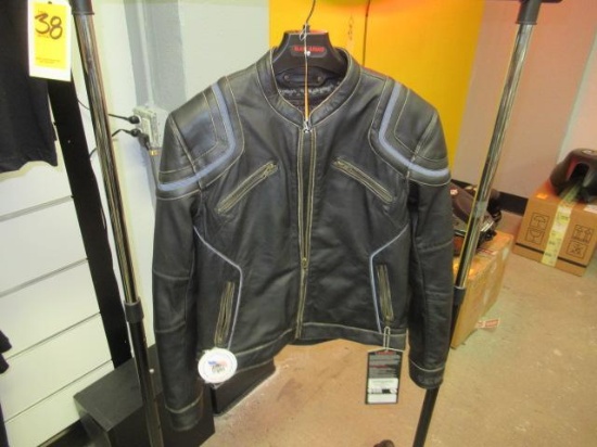 BLACK BRAND WOMENS XL CHARMER LEATHER RIDING JACKET