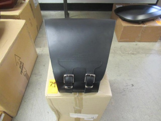 MOTO GUZZI 2S000785 REAR LEATHER SADDLE BAG W/CARON FIBER BRACKET