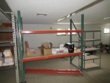 PALLET RACKING - (2) UPRIGHTS & (6) CROSSARMS W/WOOD