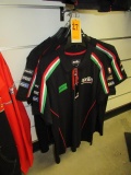 (5) ASSORTED SIZE APRILIA RACING SHIRTS