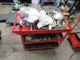 ROLLING CART W/ASSORTED PARTS