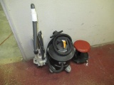 ASSORTED VACUUMS & STOOL