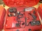 MILWAUKEE M18 PROPEX EXPANSION TOOL W/(2) BATTERIES, CHARGER & CASE
